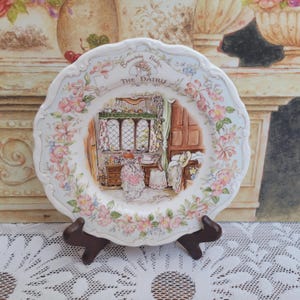 Brambly Hedge The Dairy Collectors Plate 1984, Made in England