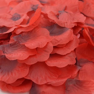 2000 PCS Silk Rose Petals Artificial Flower Petals Wedding 2000 pcs Orange 