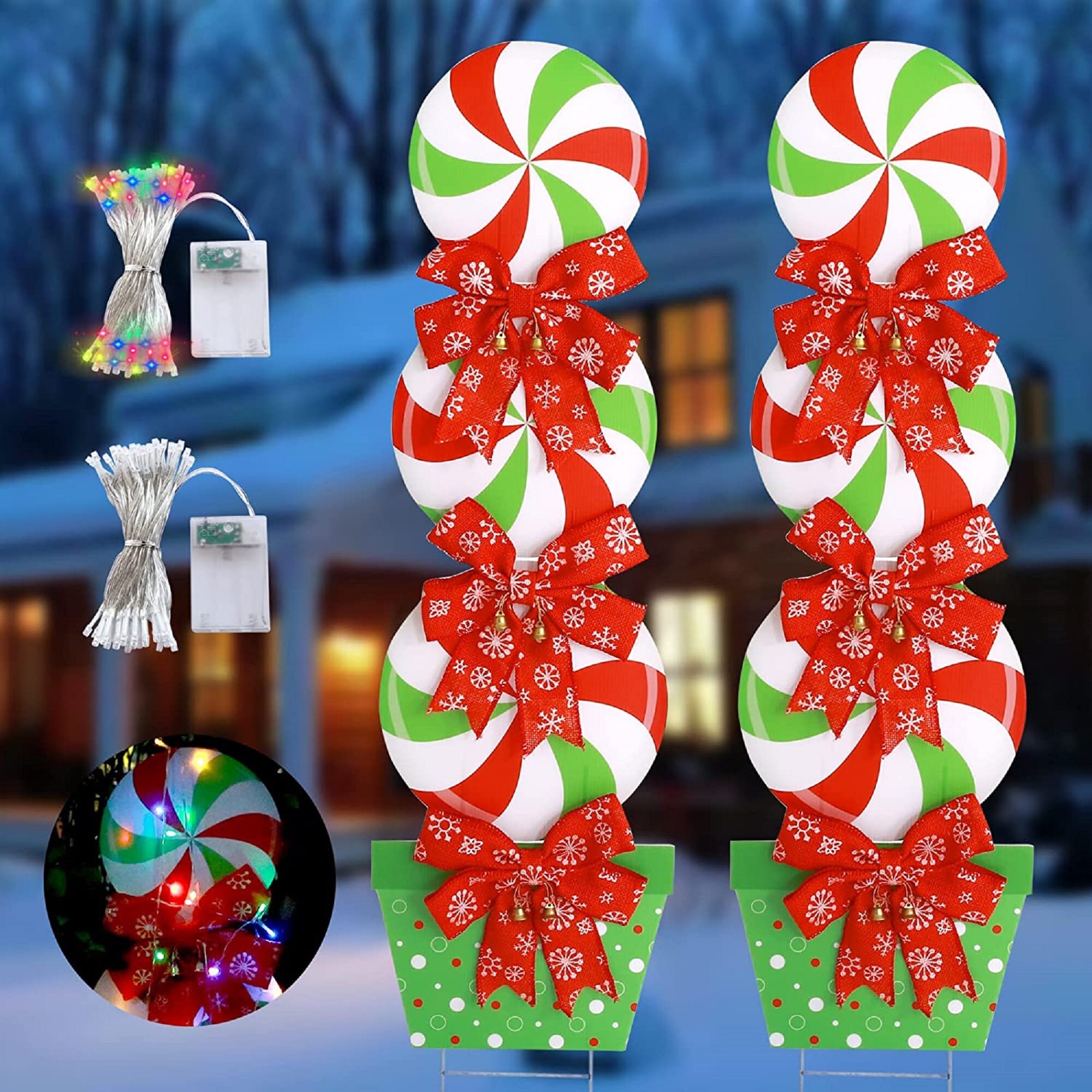 Christmas Yard Signs Christmas Outdoor Decoration Candy Etsy