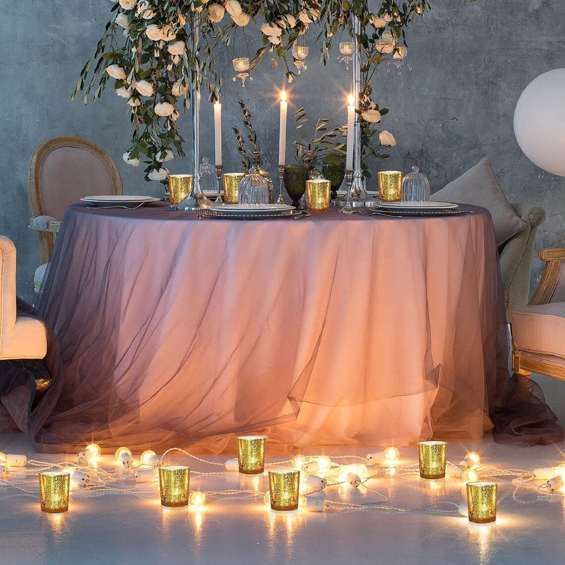Gold Votive Candle Holders 24pcs Wedding Decorations for - Etsy
