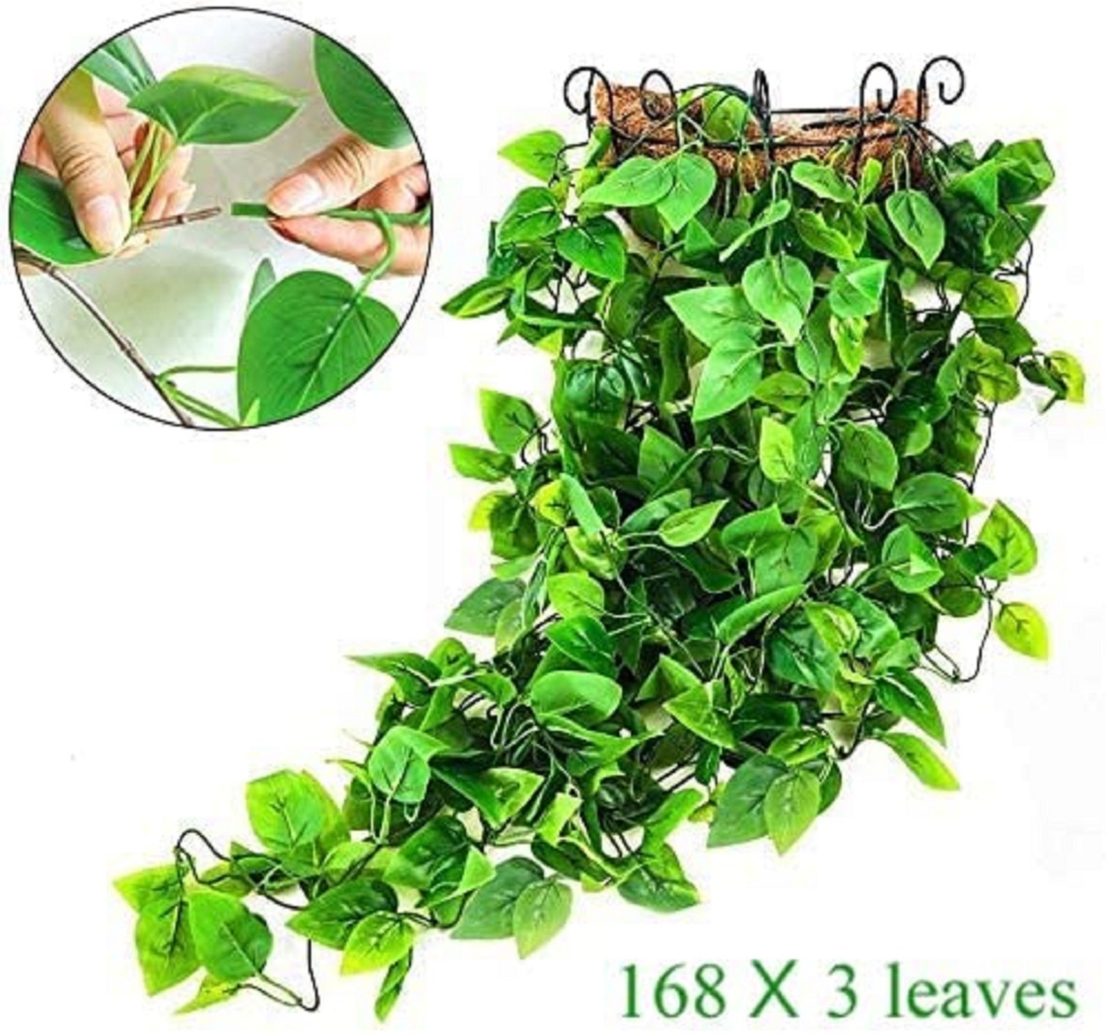 Artificial Hanging Plants 3.6ft Fake Hanging Plant Fake Ivy Etsy