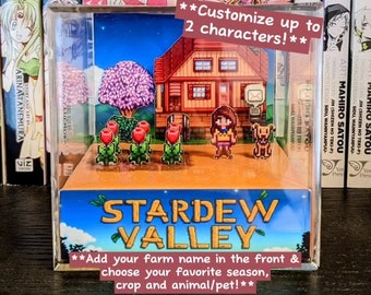 CUSTOMIZABLE Stardew Valley 3D cube diorama