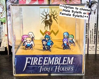 Diorama cubique 3D Fire Emblem Three Houses Golden Deer