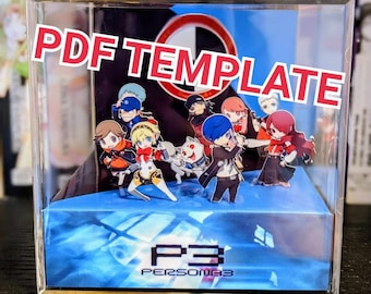 MODÈLE de diorama cube 3D Persona 3 HOMME