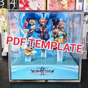キングダム ハーツ 2 ファイナル ミックス 3D キューブ ジオラマ テンプレート