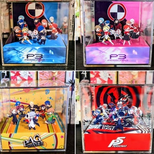 Lot de dioramas cubes 3D Persona 3, Persona 4 et Persona 5 | P3 | P4 | P5