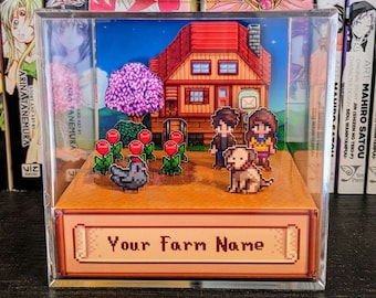 Diorama de cubo 3D PERSONALIZABLE Stardew Valley