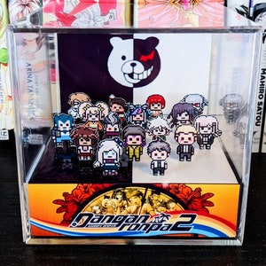 Danganronpa DGRP 2 Goodbye Despair 3D cube diorama | Anime gift | Otaku | Weeb | Cute gift | Gamer gift | Video game merch