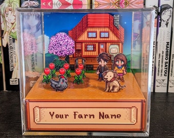 CUSTOMIZABLE Stardew Valley 3D cube diorama