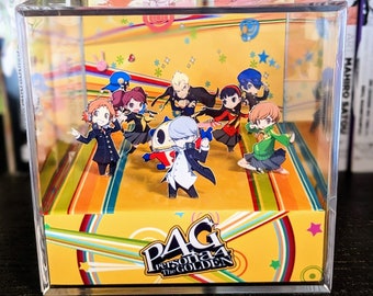 Persona 4 Golden 3D cube diorama