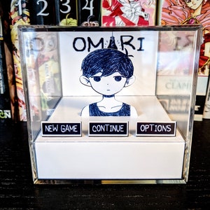 OMORI Title Screen 3D cube diorama