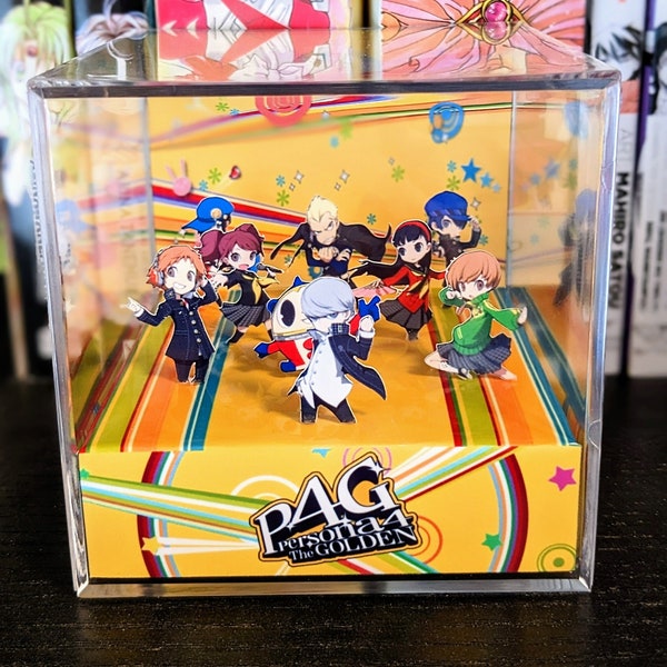 Persona 4 Golden 3D cube diorama