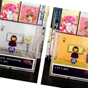 UNDERTALE Diorama cube 3D double face Malgré tout, c'est toujours vous C'est vous Dual - alt. version