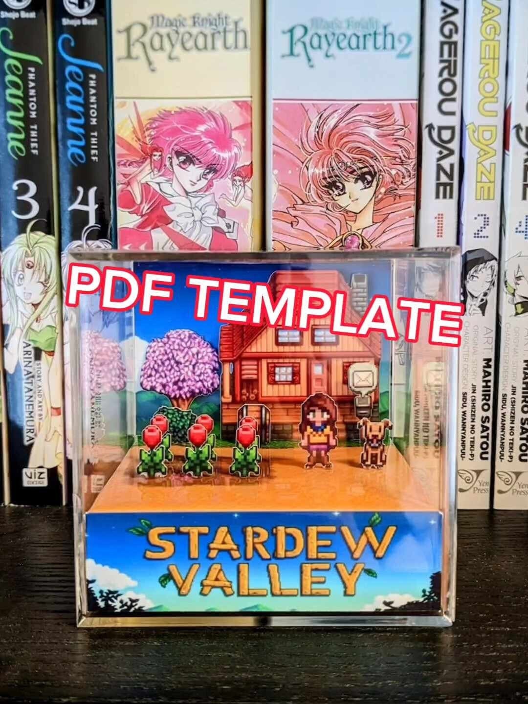 CUSTOMIZABLE Stardew Valley 3D Cube Diorama TEMPLATE - Etsy