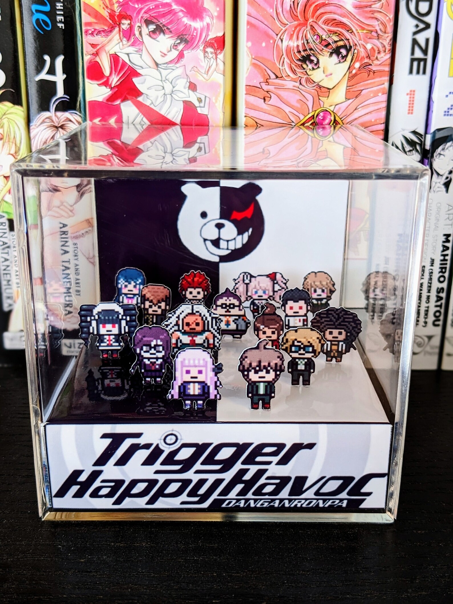 Danganronpa DGRP Trigger Happy Havoc 3D cube diorama | Anime gift | Otaku | Weeb | Cute gift | gift for gamers | Video game merch