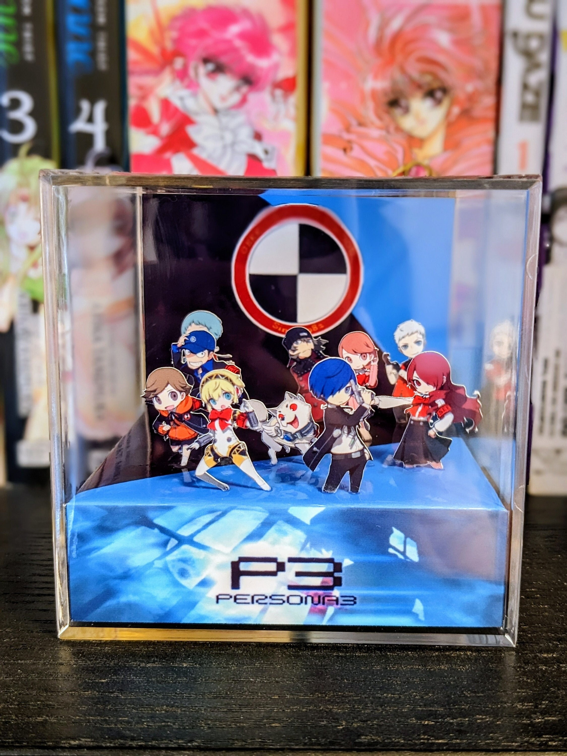 Persona 3 3D cube diorama (Customize between the Male or Female Protagonist)