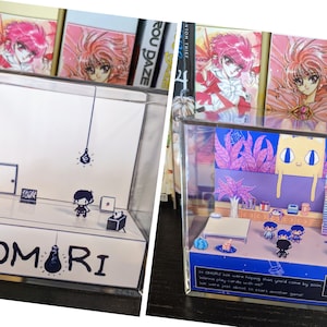 OMORI Dual Sided 3D cube diorama | White Space and Neighbor's room