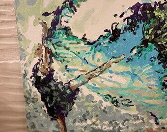 In Stock: Whispers in Motion – Original Wall Art, Unique Painting, Acrylic Art, canvas, original wall decor, art gift, ballerina painting