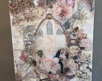ORIGINAL ART | CUSTOMISED Wall Art, Decoupage, Handmade Art, Home Decor