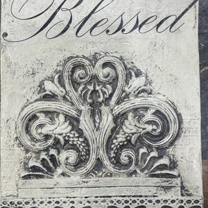 Blessed Handmade Memory Tile – Sid Dickens Inspired Wall Plaque | Religious Home Decor | Wedding, Baptism, Housewarming Gift (IN STOCK)