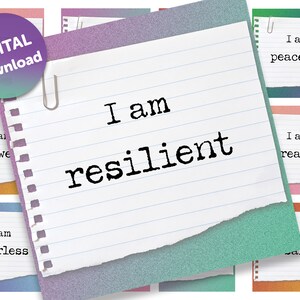 Printable Self–Love Affirmations | Self-Care Affirmation Cards | Vision Board Affirmations | Vison Board Printables | I AM Affirmations