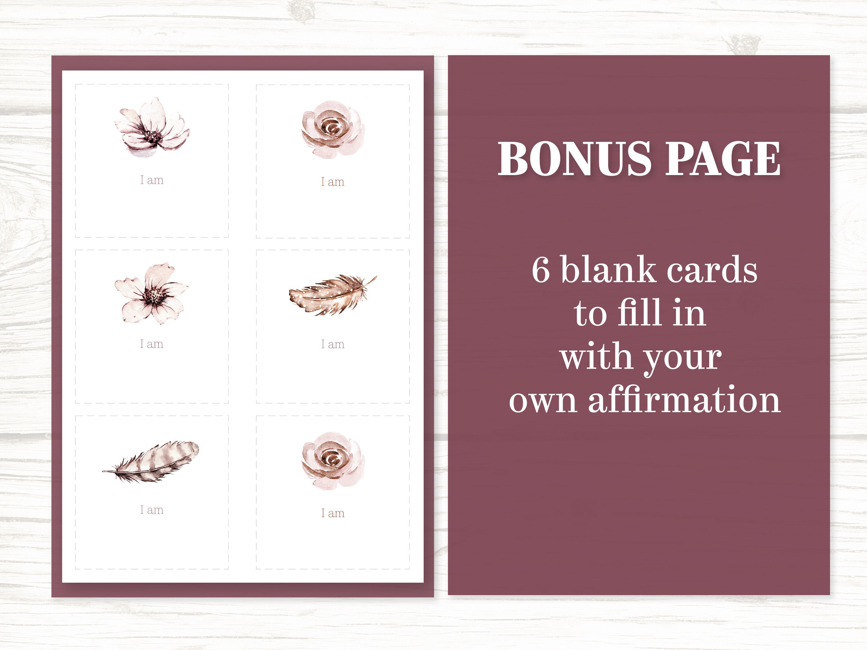 Self love printable cards positive affirmations cards printable daily