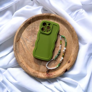 Telefoonhoesje en juweel - golvende randhoesje - alleen of in duo - telefoonhoesje - iPhone hoesje