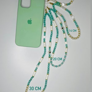 Phone jewelry phone strap pearl beads wrist strap iPhone sold without phone case image 5