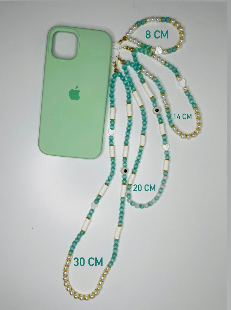 Phone jewelry phone strap pearl beads wrist strap iPhone sold without phone case image 5