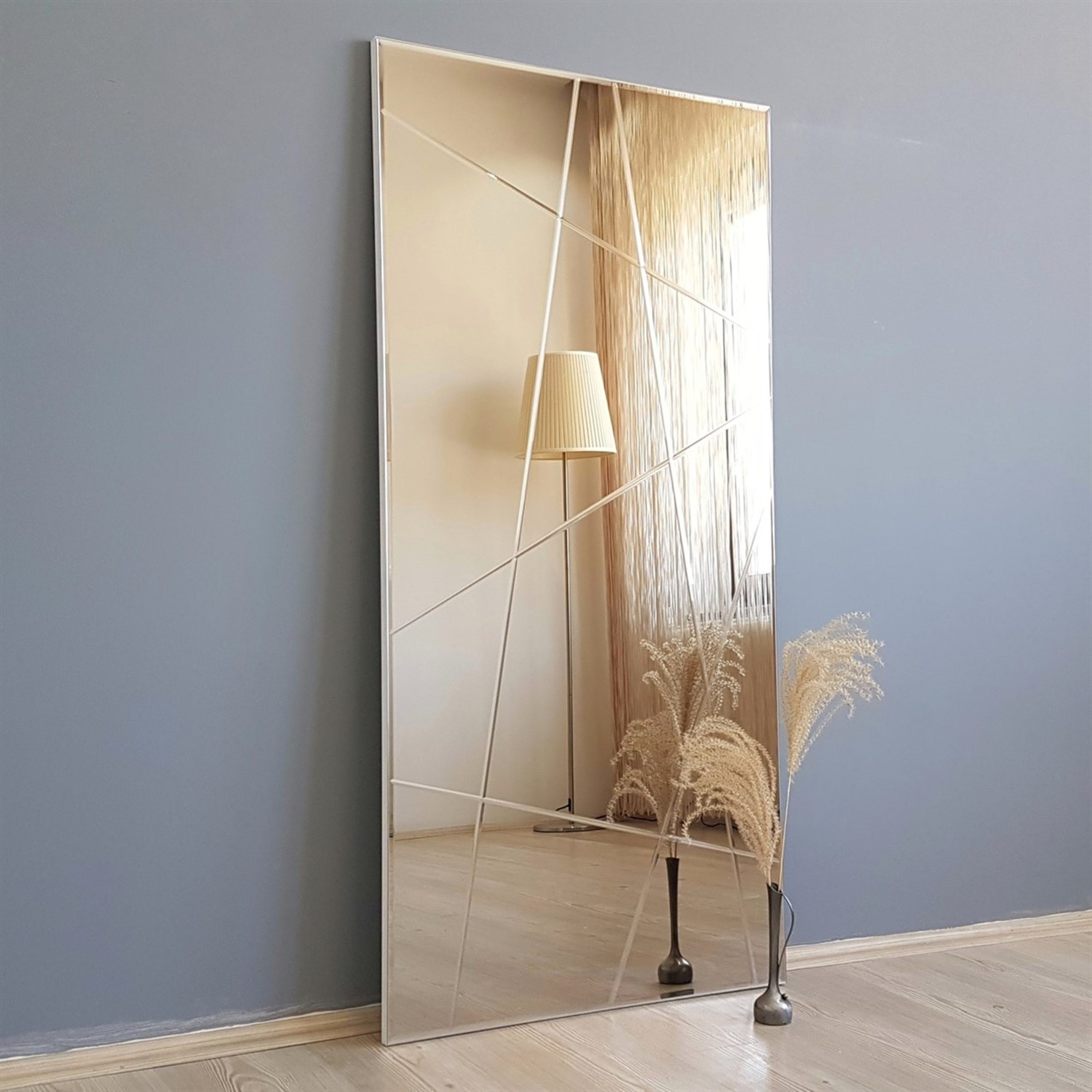 51 Full Length Floor & Wall Mirror Minimalist Large Etsy