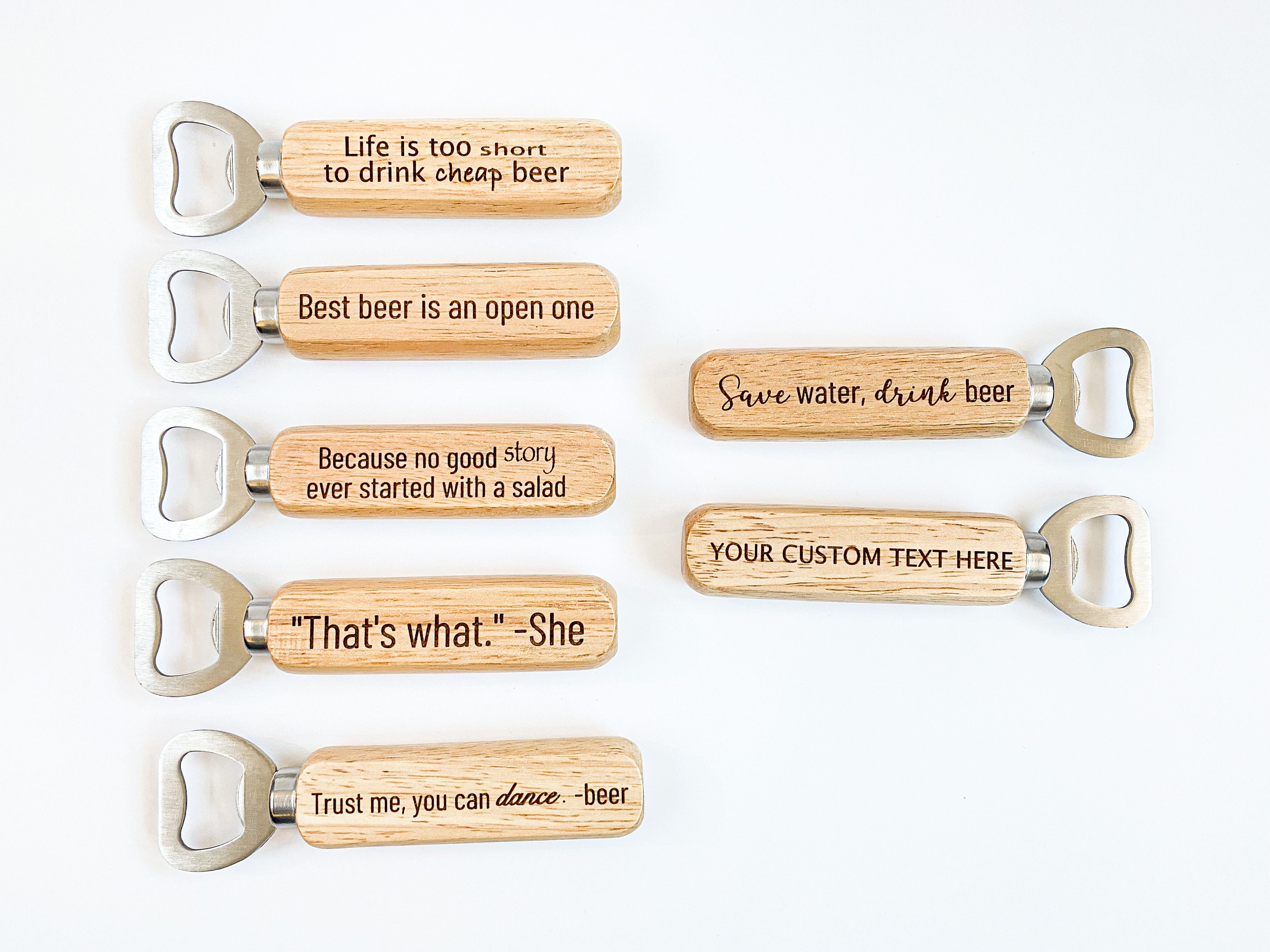 Funny Alcohol Quote Bottle Opener Gift For Men Dad Brother Uncle