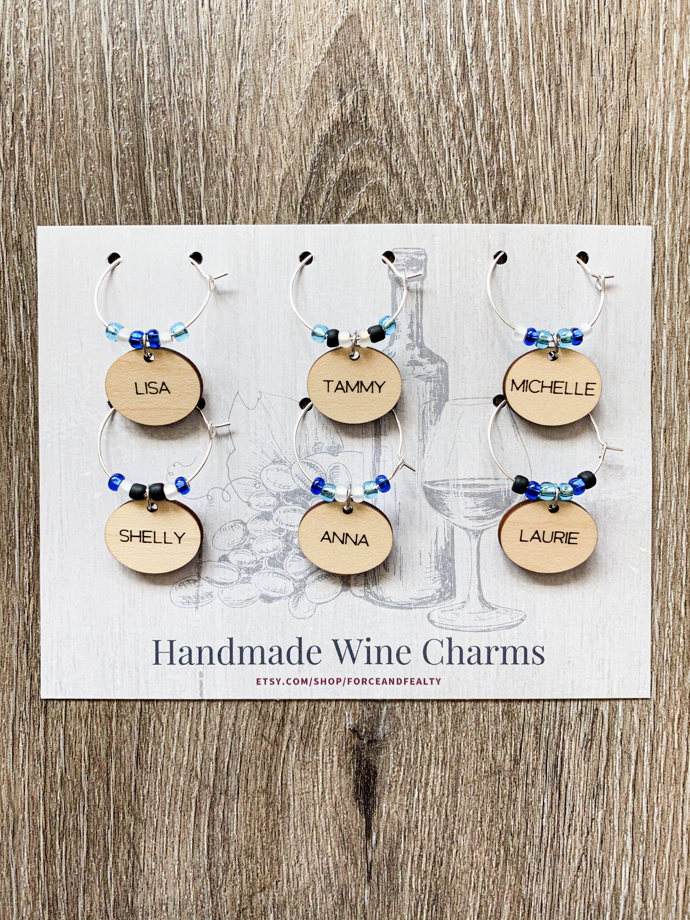 Stainless Steel beaded Kindness Wine Charms set — KM Legacy Foundation