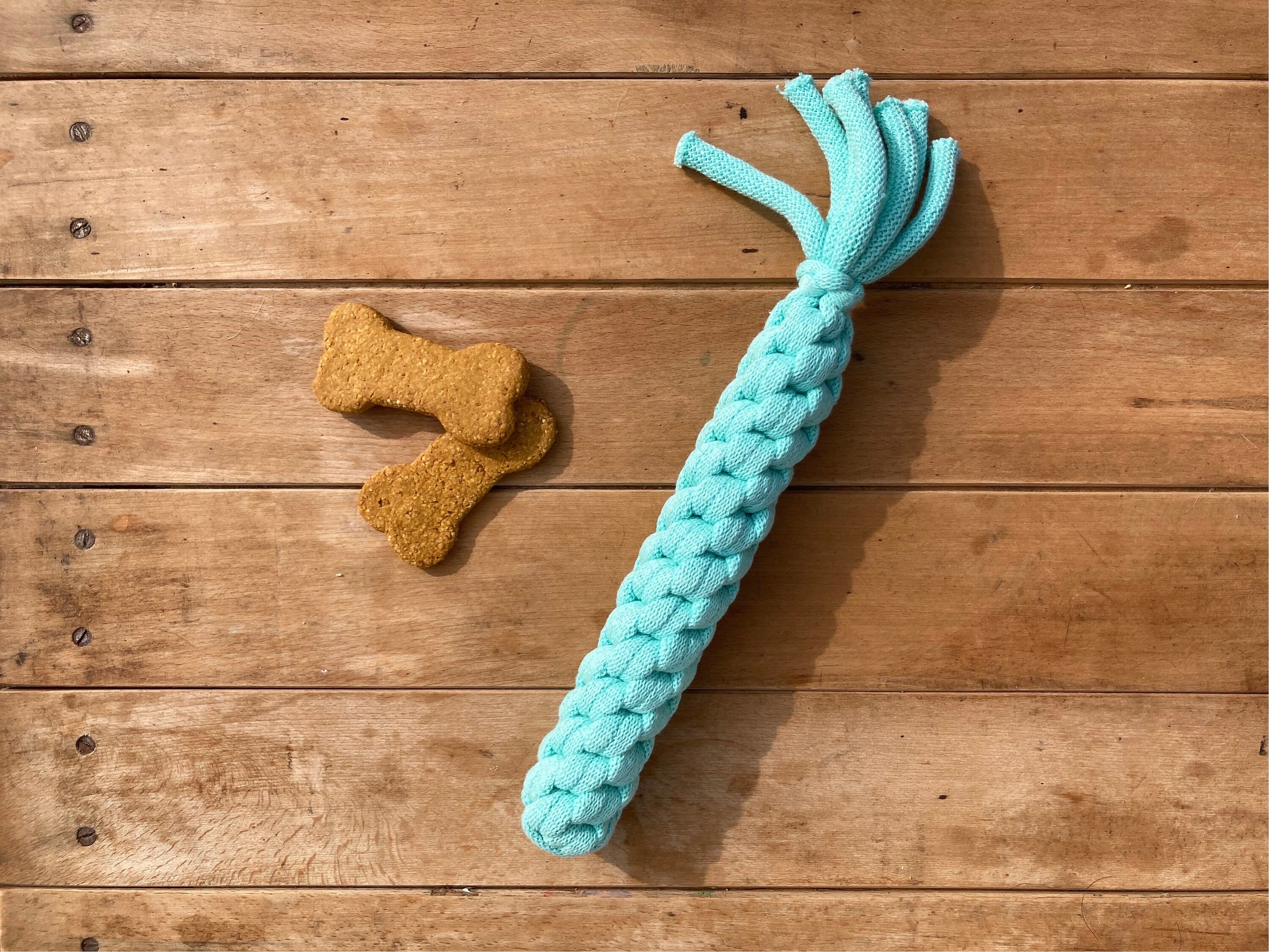 Recycled Cotton Dog Toy, Dog Gifts, Stocking Fillers for Dogs, Dog Toy