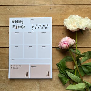 A5 Weekly Planner: Chocolate Lab Dog Owner Stationery