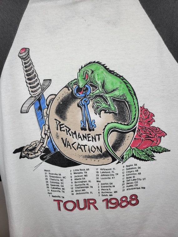 S Vintage 1988 Aerosmith Permanent Vacation Tour … - image 2