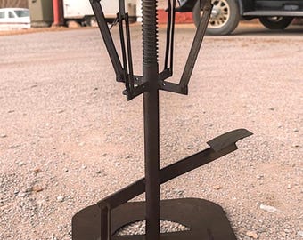 Antique Manual Tire Changer Stand – Early Automotive Garage Decor