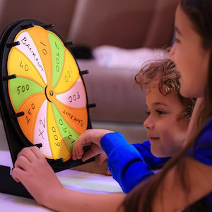 Handcrafted Wooden Wheel of Fortune Game - Fun and Interactive Family Entertainment, Wheel of Fortune Party, Wheel of Fortune Gifts (12 In)