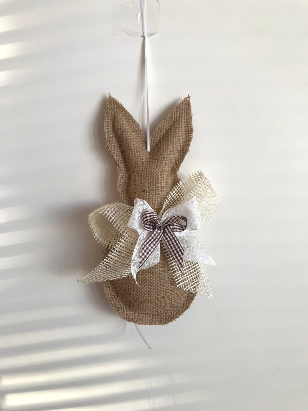 Easter Bunny, Rabbit Made of Jute Fabric 100% Recycled, Rabbit Pendant ...