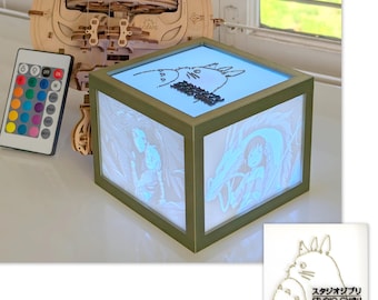 Custom Studio Ghibli music sync light Box (Lithophane)