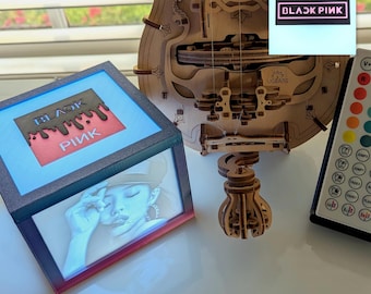 Personalized K-pop BlackPink music sync light Box (Lithophane)