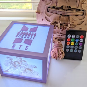 Personalized K-pop BTS music sync light Box (Lithophane)