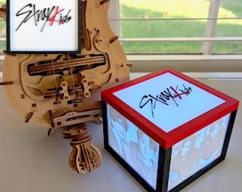 Personalized K-pop Stray Kids music sync light Box (Lithophane)