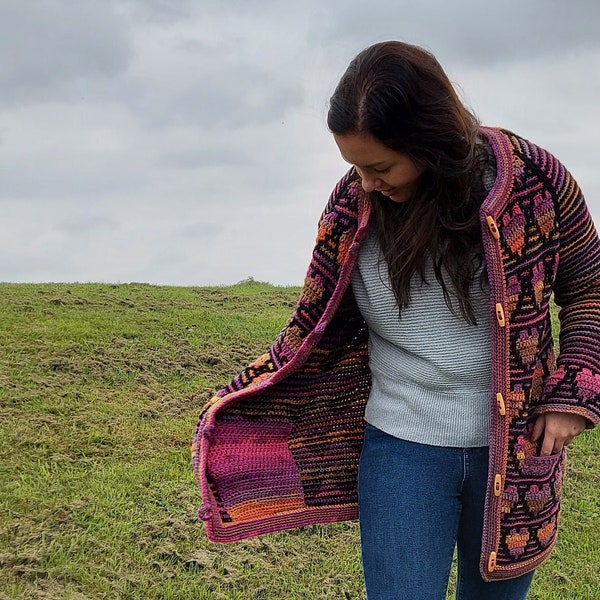 Shades of Love Mosaic Cardigan Pattern