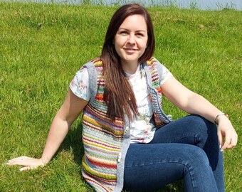 Happy Squares Mosaic Waistcoat Pattern
