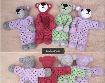Teddy Bear Granny Hexagon Lovey