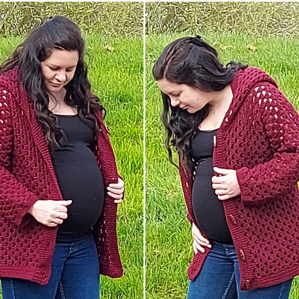 Simple Stripe Granny Cardigan PATTERN