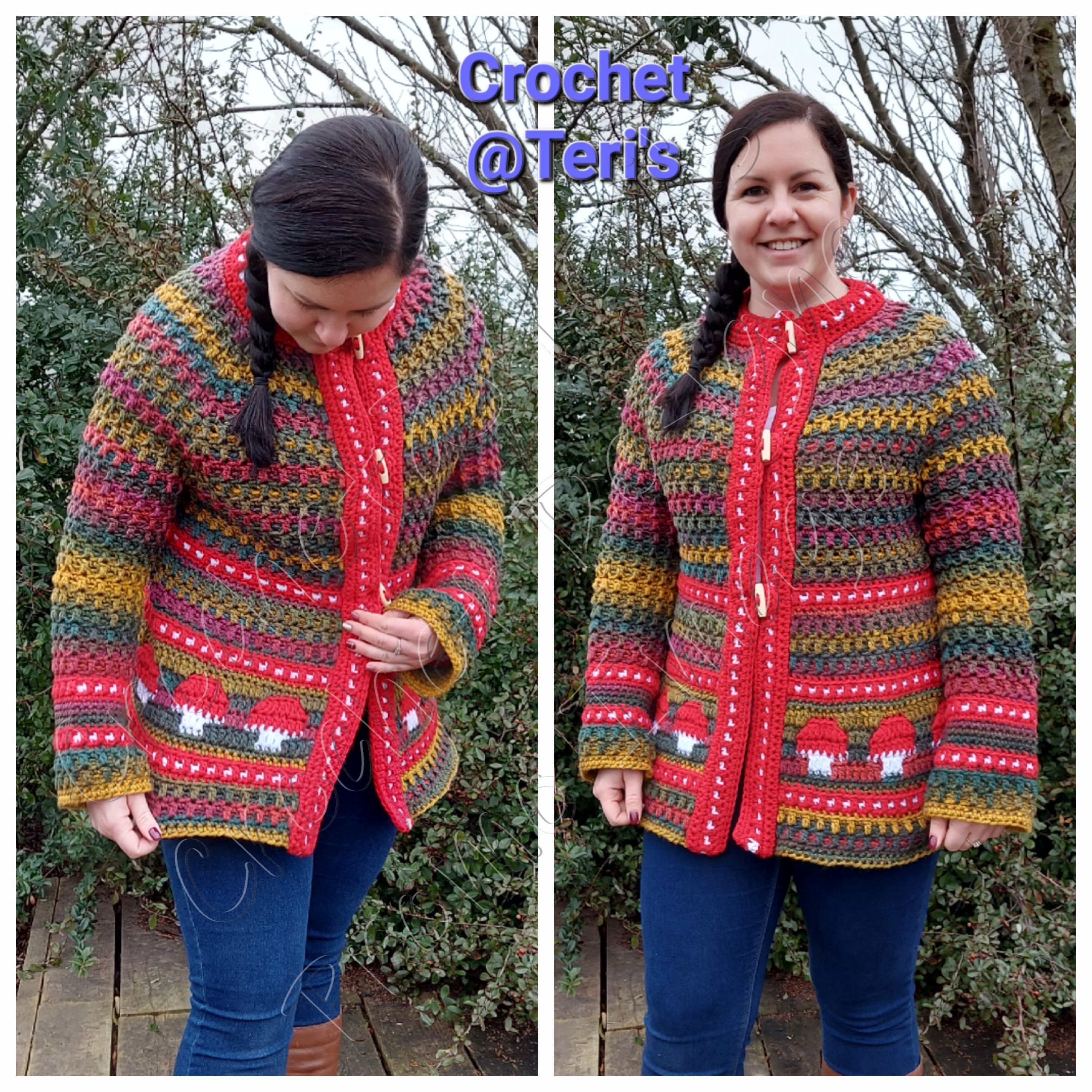 Mushroom Pixie Mosaic Coat (adult) PATTERN ONLY - Etsy