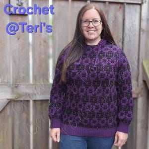 Jewel Drop Mosaic Hoodie PATTERN ONLY