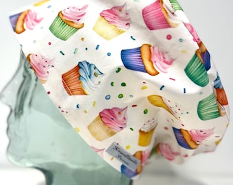 Party Cakes Design Casquette pour salle de chirurgie chirurgical : coton fait main au Royaume-Uni