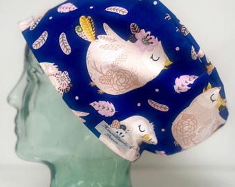 Casquette design pour salle d'opération chirurgicale : coton fabriqué à la main au Royaume-Uni